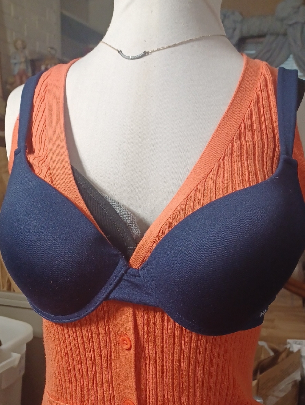 Nautica Navy Molded Underwire Bra